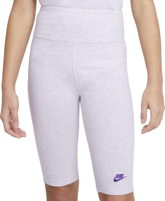 Pantalon de sport Nike Sportswear Bikshorts - Taille 158 - Filles - Lilas/Blanc XL-158/170