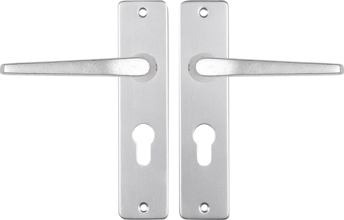 Starx Deurklink Aluminium – Deurbeslag – Deurschild voor Profielcilinder (PC55) – Deurklink Duim