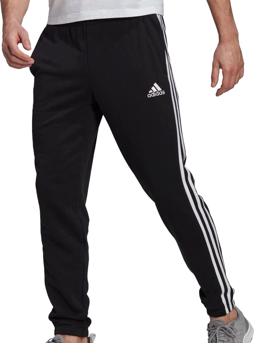 Pantalon adidas Essentials FTT 3-Stripes - Homme - Noir - Blanc | bol.com