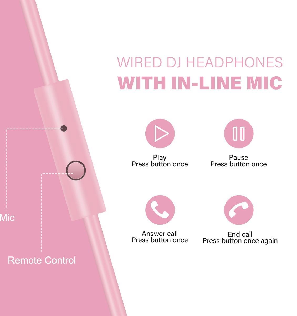 OneOdio Pro 10 Draadloze Hoofdtelefoon Rose Gold - afbeelding 2