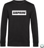 Subprime - Heren Sweaters Sweater Block Black - Zwart - Maat S