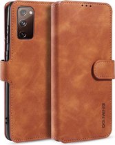 Retro Wallet Boekmodel Hoes Samsung Galaxy S20 FE ( Fan Edition ) - Bruin