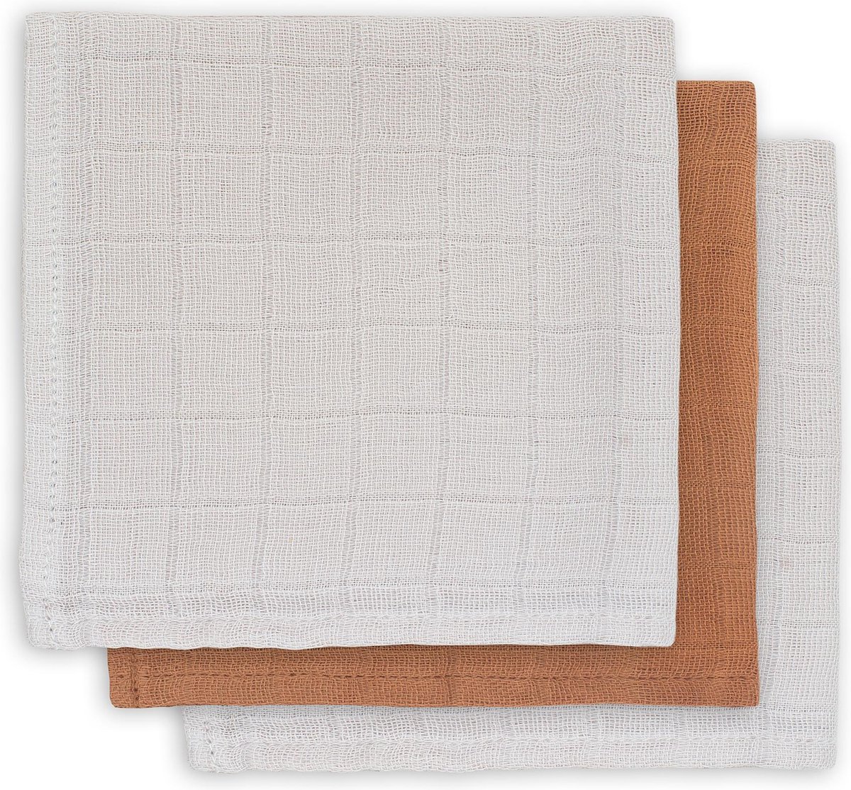 Goedkoopste Jollein Hydrofiel Monddoekje Bamboe Katoen - Caramel - 3 Stuks