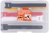 Kabelbinders | WERCKMANN | 40X | Kabelorganiser | Kabelhouder | Klittenband | Zelfklevend | INCL. DOOS