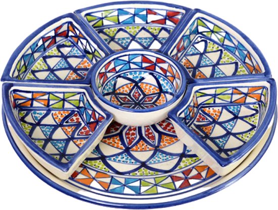 Bol à Tapas 8 pièces Naoura Ø 30 cm | TS.AR.35 | Plats & Déco