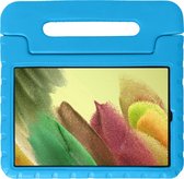 Hoes Geschikt voor Samsung Galaxy Tab A7 Lite Hoes Bumper Kindvriendelijk Kids Case Kinderhoes - Hoesje Geschikt voor Samsung Tab A7 Lite Hoesje Shockproof Cover Hoes - Blauw