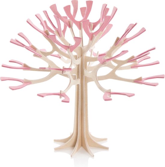 Lovi Kersenboom 11,5 cm Naturel berkenhout / Roze bloesem