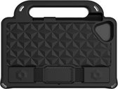 Voor Lenovo Tab M8 8.0 TB-8505F Diamond Series EVA Anti-Fall Shockproof Sleeve Beschermhoes met houder en riem (zwart)