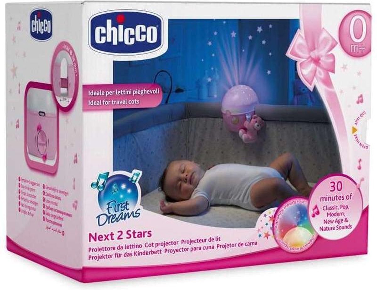 Chicco Next 2 First Dreams Stars Projector - Roze | bol.com