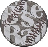 Sports Baseball Houten Wandecor 38 cm