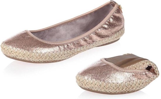 Sorprese – ballerina schoenen dames – Butterfly twists Gigi Cracked Rosé Goud – maat 38 ballerina schoenen meisjes