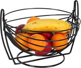 Fruitschaal Inde Zwart Cirkelvormig (o 25 x 20 cm)