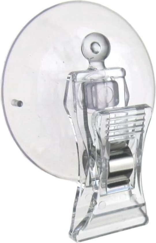 5 pièces - Ventouse 40 mm avec pince - Transparent