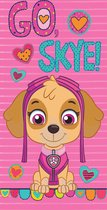 Paw Patrol Go Skye Strandlaken - 70x140 cm - Roze