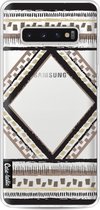 Casetastic Samsung Galaxy S10 Plus Hoesje - Softcover Hoesje met Design - Oriental Stripes Print