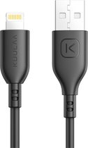 Zwarte iPhone Lightning naar Usb-A Kabel - 0.5 Meter - Kuulaa