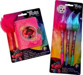 Trolls World Tour Notitieboek set met Gelpen set