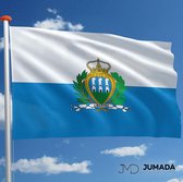 Jumada's San Marino Vlag - San Marino Flag -  Vlaggen - Polyester - 150 x 90 cm