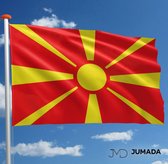 Jumada's Noord-Macedonische Vlag - North-Macedonia Flag - Vlag Noord-Macedonië - Vlaggen - Polyester - 150 x 90 cm