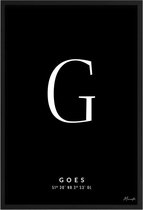 Poster Letter G Goes A2 - 42 x 59,4 cm (Exclusief Lijst)