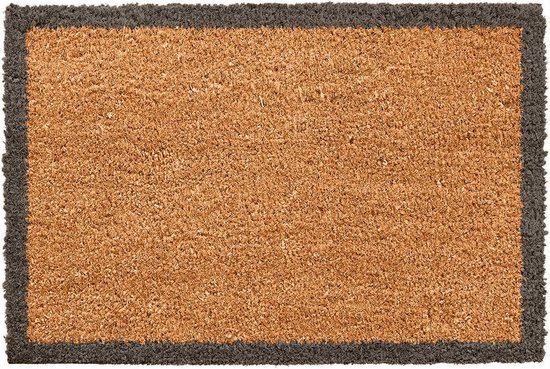 CKB Deurmat Kokos deurmatten met donkere rand - buiten en binnen - 60 x 40 cm