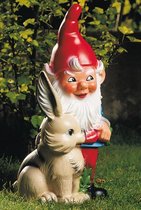 Omü Tuinkabouter met konijntje 30 cm