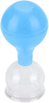 Edoir - Cellulite Cups - Massage Cupping Set voor Spierherstel - Glazen Pods - Blauw 6,3cm