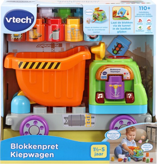 VTech Baby Blokkenpret Kiepwagen - Educatief Babyspeelgoed - 1,5 tot 5 Jaar  | bol.com