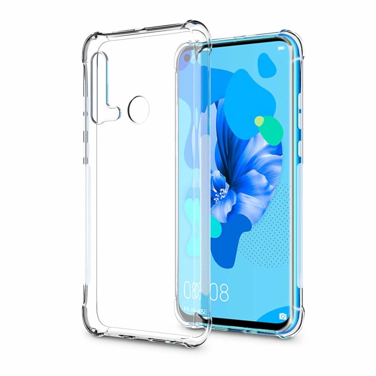 Ntech Hoesje Geschikt voor Xiaomi Redmi Note 6 Pro Transparant Anti Shock Back hoesje