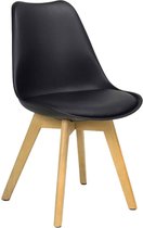 (Set van 2 stuks) Consilium Woody vergader- en kantinestoel Zwart
