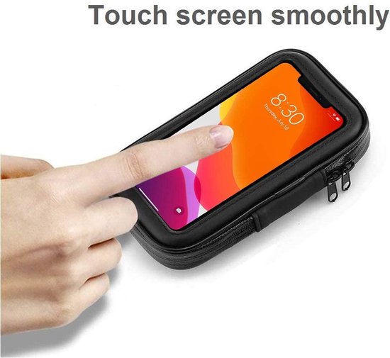 Support de téléphone pour vélo, étanche, universel, adapté aux téléphones jusqu'à 16,5 cm (6,5 pouces), Fietshouder sur le volant support de téléphone moto