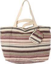 Mycha Ibiza - strandtas - weekendtas - handtas - rits - clutch - katoen – Myc0963