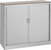 ABC Kantoormeubelen roldeurkast 105x120x43cm bladkleur havanna framekleur antraciet (ral 7016)