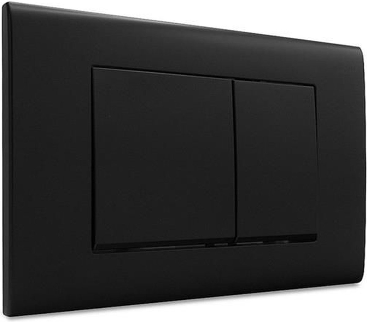 Dynamic Way- bedieningspaneel - vierkant mat zwart - Geberit UP320 en UP720