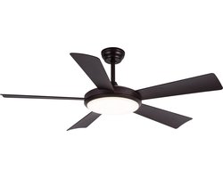 Evolar Plafondventilator met Verlichting - 132 cm - Stille Plafondlamp met Ventilator - Dimbaar Warm Wit Licht (LED) - EVO-CF52CG