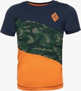 TwoDay jongens T-shirt met camouflage print - Blauw - Maat 98/104
