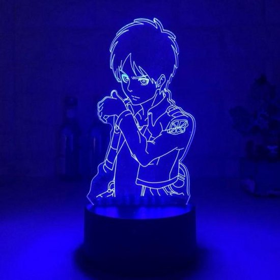 DawnLights - Eren Design - AOT - Attack on Titan - 3D Lamp - Led Licht - Anime