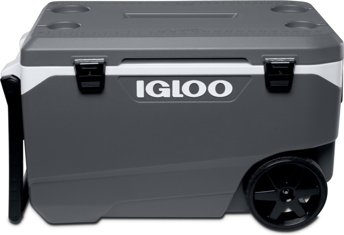 Igloo Latitude 90 Roller - Grote koelbox op wielen - 85 Liter - Grijs