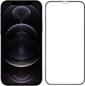 Smartphonica iPhone 12 Pro Max full cover tempered glass screenprotector van gehard glas met afgeronde hoeken geschikt voor Apple iPhone 12 Pro Max