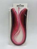 Quilling papier Donker roze 5 kleurig 5mm dik en 39cm lang