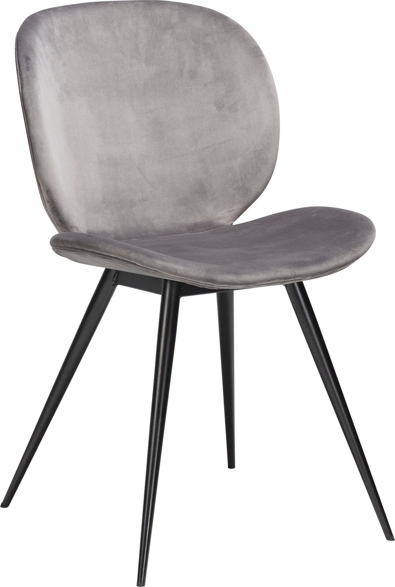 Dan-Form eetkamerstoel cloud grijs velvet 85 x 50 x 56 (2 stuks)