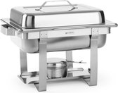 Hendi Chafing Dish - RVS Warmhoudschaal - Au Bain Main Marie Buffetwarmer - GN 1/2 - 4,5 Liter - 38,5x29,5x(H)31cm
