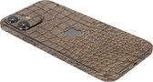 ScreenSafe Skin iPhone 12 Cognac Croco met logo