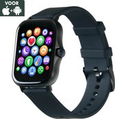Webvision® - Zwart - Smartwatch Heren & Dames - HD Touchscreen - Horloge - Hartslagmeter - Stappenteller - Bloeddrukmeter - Saturatiemeter - Cadeau