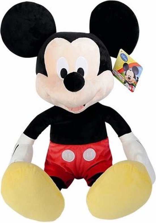 Nicotoy Knuffel Mickey Mouse 120 Cm Pluche Zwart | bol.com