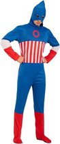 Carnival Toys Kostuum American Hero Heren Polyester Blauw Mt M/l