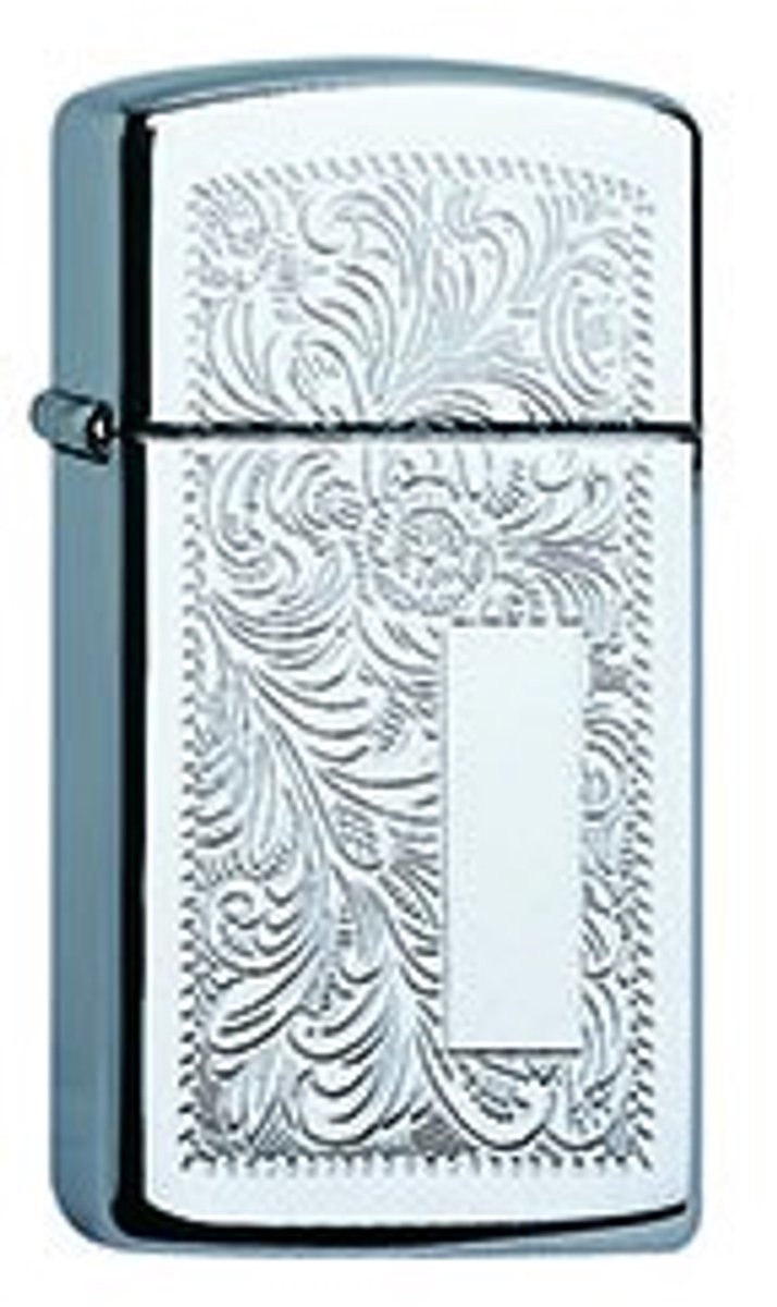 Zippo aansteker Venetian chrome Slim
