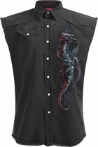 Spiral Mouwloos werkshirt -L- DRAGON'S LAIR Zwart