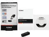 Edimax EW-7811UTC USB-A - WLAN / Wi-Fi dongle - Dual Band AC600 / 600 Mbps