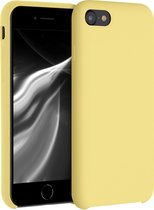 kwmobile telefoonhoesje voor Apple iPhone 7 / 8 / SE (2020) - Hoesje met siliconen coating - Smartphone case in zandgeel